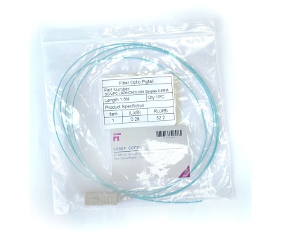 OM3 SC Fiber Optic Pigtail MM (50/125) 0,9mm LSZH -- 1,5m