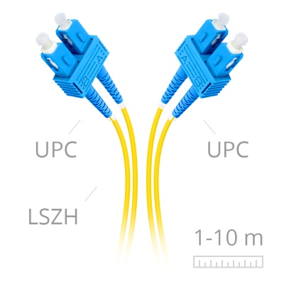 LaserCords SC/upc-SC/upc SM Duplex 2mm Patch cord