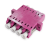 LC to LC Quad Multimode OM4 Adapter, UPC