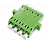 LC to LC Quad Singlemode Adapter, APC