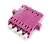 LC to LC Quad Multimode OM4 Adapter, UPC