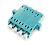 LC to LC Quad Multimode OM3 Adapter, UPC