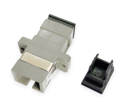 Adapter SC/UPC to SC/UPC Simplex Multimode with Flange