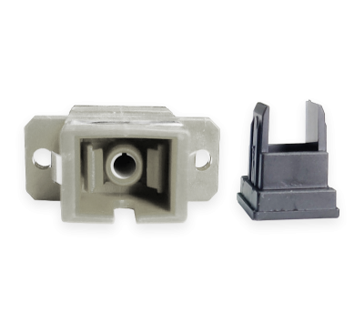 Adapter SC/UPC to SC/UPC Simplex Multimode with Flange