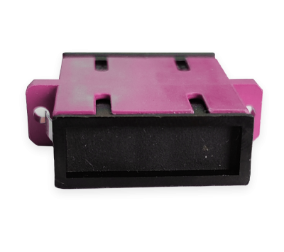 SC to SC Duplex Multimode OM4 Adapter with Flange, UPC